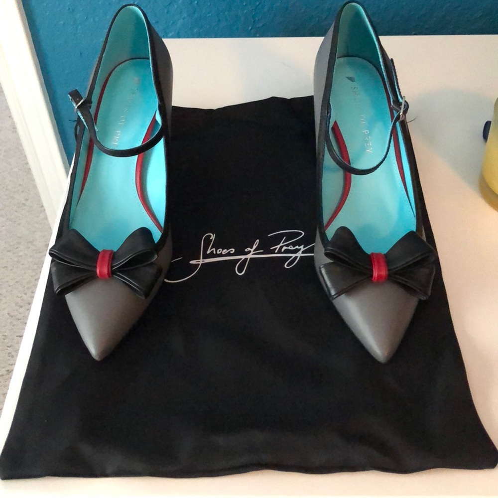 Shoes of Prey Black and Red Heels